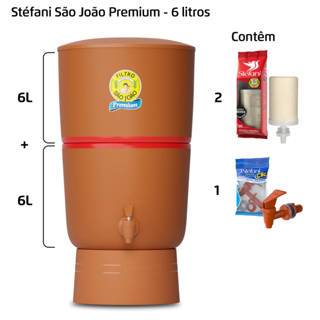 Filtro Premium - 6 litros - 2 velas